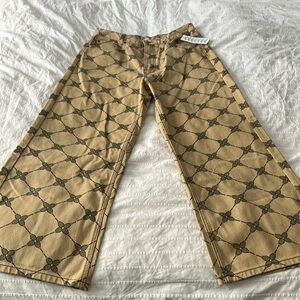 NWT BDG wide leg jeans with tennis racquet print sz 32